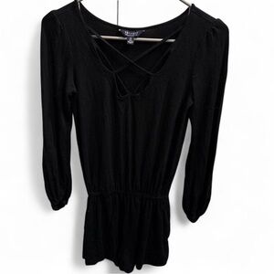 Black long-sleeve American Eagle Outfitters romper